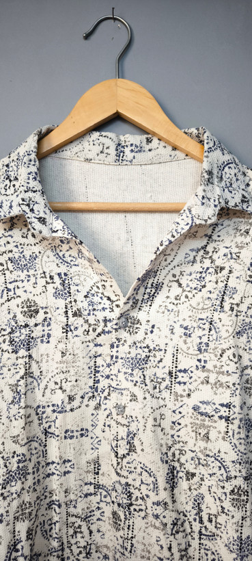 جزئیات پارچه لینن کنفی پیراهن مردانه