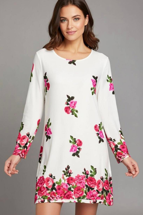 تونیک زنانه فری سایز با پارچه ۱۰۰٪ نخ