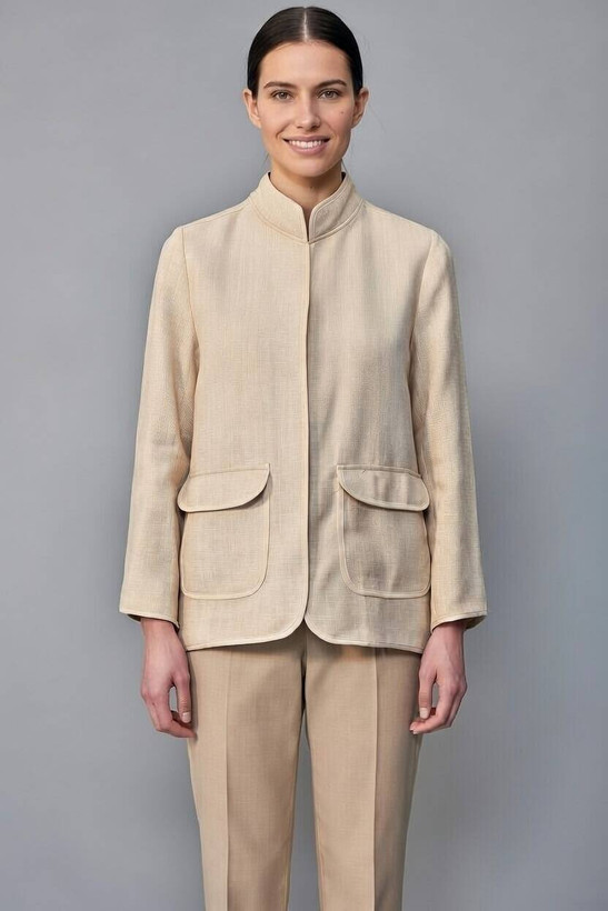 کت زنانه فری سایز با جنس کرپ