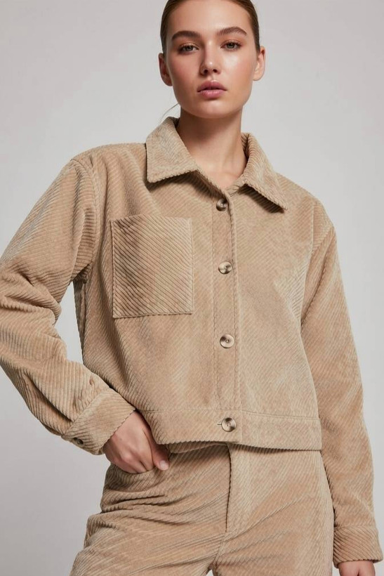 کت کراپ زنانه آناشید مدل ۱۰۰۷ نمای جلو