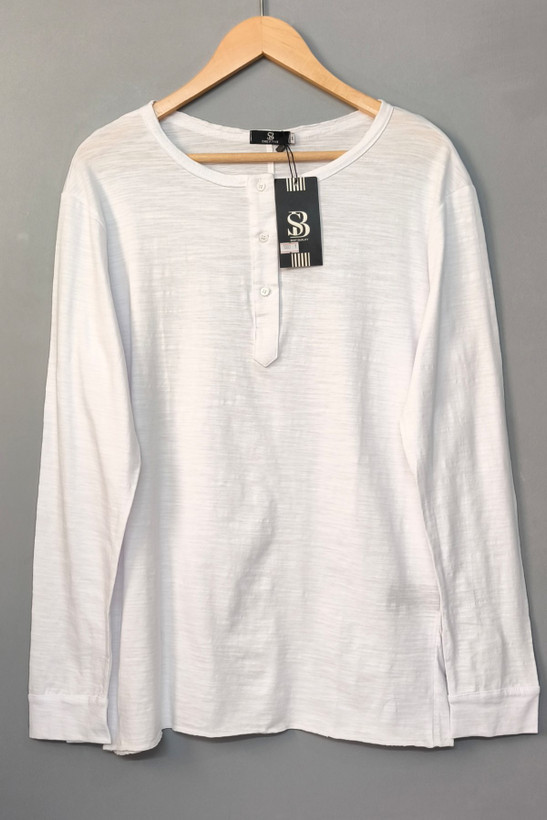 تیشرت نخ پنبه مردانه آستین بلند فری استایل